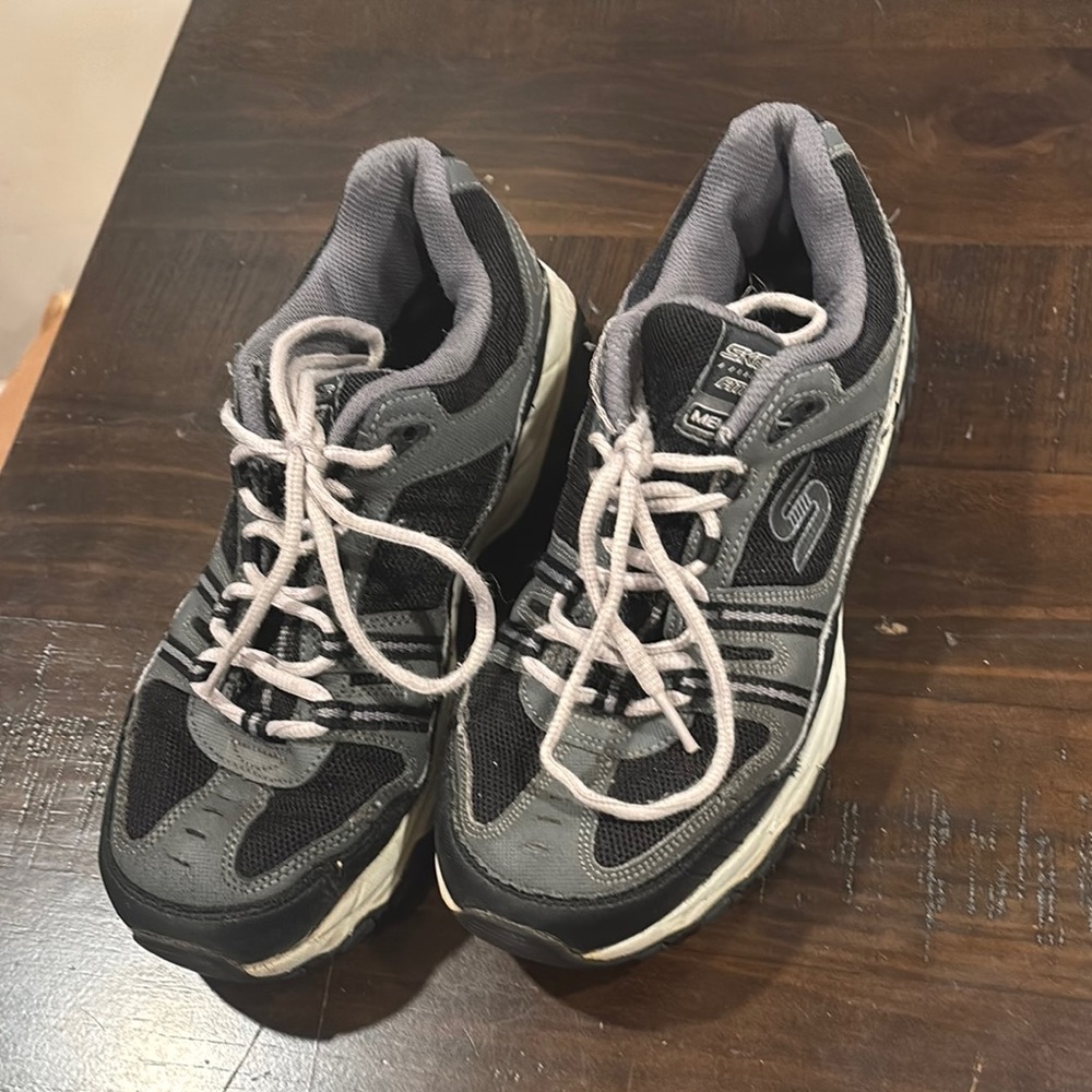 Skechers Black and Gray Running Sneakers